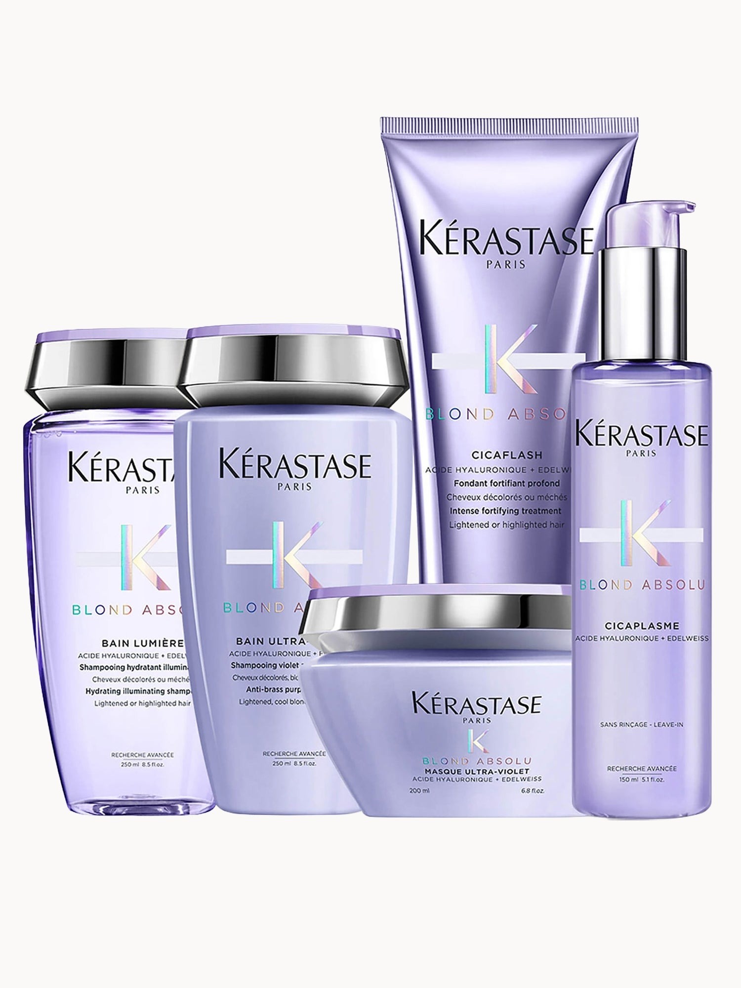 Kérastase Blond Absolu bundle with shampoo, conditioner, mask and treatments